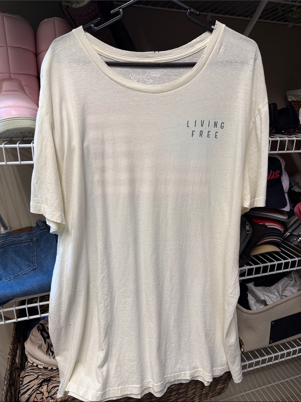 Living Fully Mallory Ervin American Flag shirt 2xl